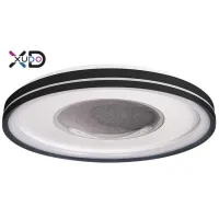 Plafon LED 68W 3000-6500K czarny 48cm z pilotem do wnętrz