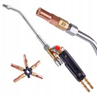 Palnik do Lutowania Twardego Propan Tlen 5x Precyzyjne Dysze Lutownica