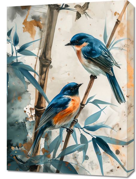 Obraz 50x70cm Trzy Ptaki zdjęcie 1