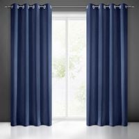 Zasłona gotowa na przelotkach RITA 140x250 Eurofirany granatowa