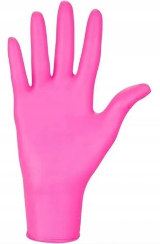 Rękawice Nitrylowe 100 szt. 9-L Nitrylex Magenta - 10 szt. na Arena.pl