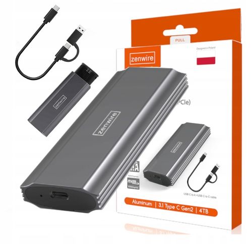 Obudowa na dysk SSD NVME SATA PCIe M.2 USB-C HUB Adapter Kieszeń dysku M2 na Arena.pl
