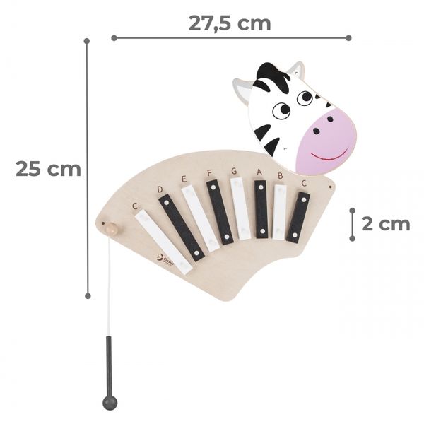 CLASSIC WORLD EDU Muzyczna Tablica Ścienna ZEBRA zdjęcie 5