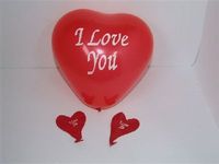 balony serce 12szt. na blistrze i love you  | bl-071m