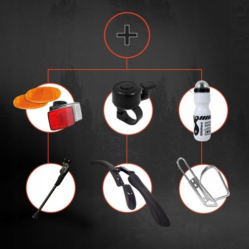 ROWER GÓRSKI MTB SHIMANO Amortyzatory 26'' BIDON BŁOTNIKI 18 BIEGÓW na Arena.pl