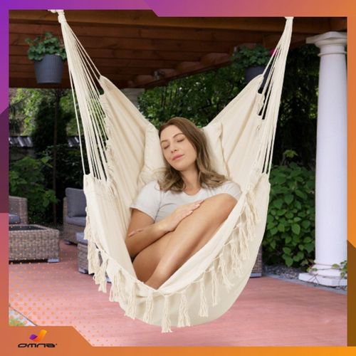 Fotel wiszący krzesło Brazylijskie Huśtawka Hamak Ogrodowy Na Balkon na Arena.pl