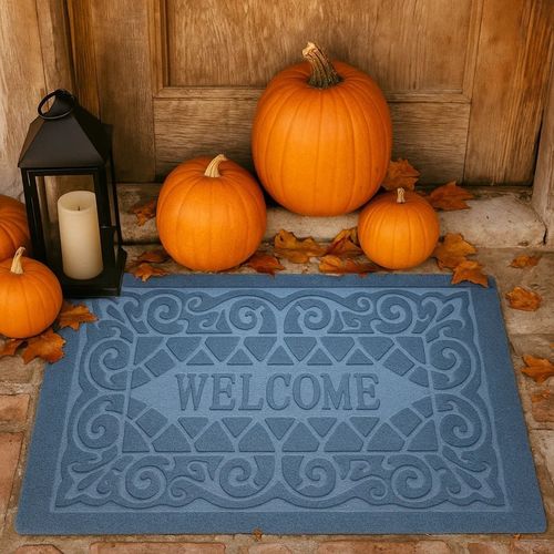 Wycieraczka mata do butów obuwie pod drzwi wejściowa chłonna dywanik szary na Arena.pl