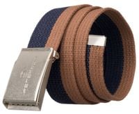 pasek parciany ptn silver-navy-brown-125