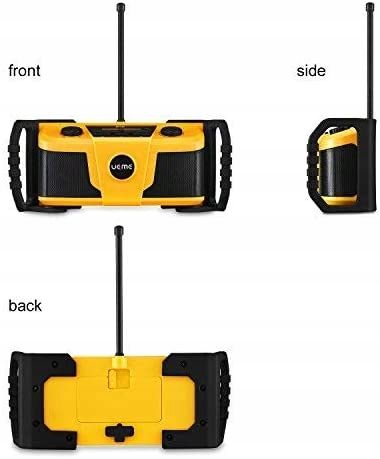 Radio budowlane Ueme DB322 DAB+ FM Bluetooth Żółty na Arena.pl