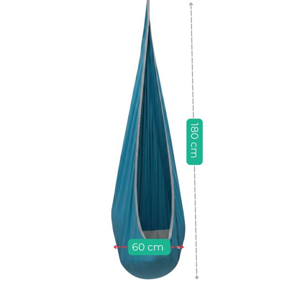 huśtawka kokon turkusowy zdjęcie 4