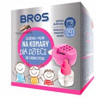2X ELEKTRO FUMIGATOR URZĄDZENIE + PŁYN na KOMARY dla DZIECI od 1 ROKU ŻYCIA