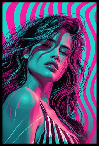Plakat 40x60cm Neonowy Wzrok na Arena.pl