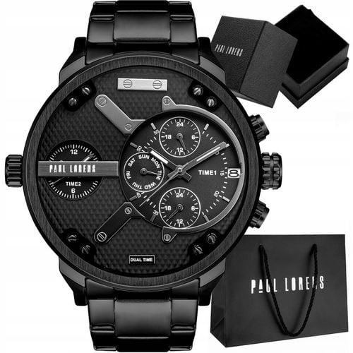 Zegarek męski Paul Lorens PL20021B-1A5 sportowy design + DATOWNIKI na Arena.pl