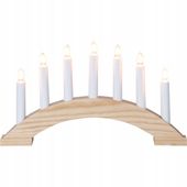 Świecznik adwentowy BEA drewno naturalne