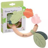 CLASSIC WORLD Drewniana Grzechotka Sensoryczna Gryzak 2w1