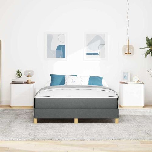 Łóżko sprężynowe Ciemnoszary i brązowy 140 x 200 cm na Arena.pl