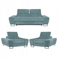 Zestaw mebli wypoczynkowych Savio Sofa 2os fotele j. zieleń Family Meble