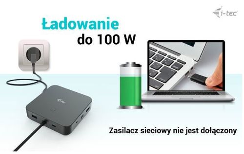 Stacja dokujaca i-tec USB-C - HDMI Dual DP Docking Station + PD 100W na Arena.pl