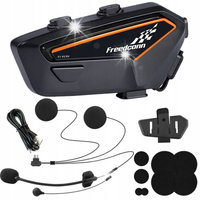 INTERKOM MOTOCYKLOWY FREEDCONN F1 V2 EU BLUETOOTH 5.2 mówi po POLSKU