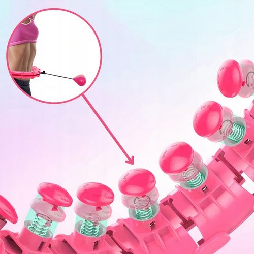 HULA HOP Z OBCIĄŻENIEM ODCHUDZAJĄCE KOŁO Z WYPUSTKAMI MASAŻER OBCIĄŻNIK na Arena.pl