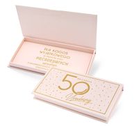 pudełko ozdobne na banknoty mb-017 urodziny 50 elite