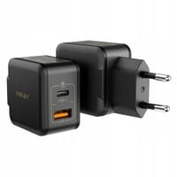 Szybka ladowarka 2portowa US UK EU GaN PD USBA USBC 33W 55.6g MINIX p1 Mini