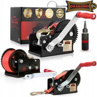 WYCIĄGARKA RĘCZNA KORBOWA PASOWA 1133kg WCIĄGARKA lebiodka przenośna DRAGON