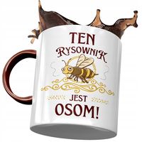 Kubek Bordowy Dla Rysownika Ten Rysownik Jest Z Nadrukiem Ze Zdjęciem