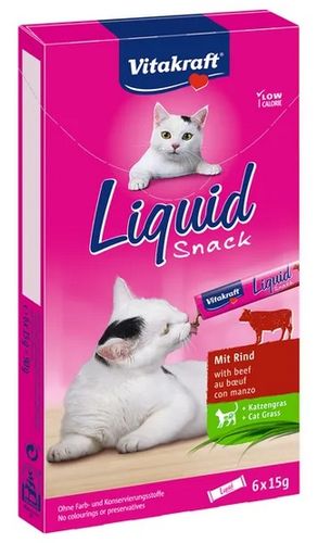 Vitakraft Cat Liquid-Snack z Wołowiną 6x15g [23521] na Arena.pl