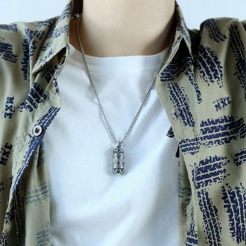 NASZYJNIK MĘSKI SEKRETNIK SREBRNY WISIOREK OTWIERANY STAL CHIRURGICZNA 316L na Arena.pl