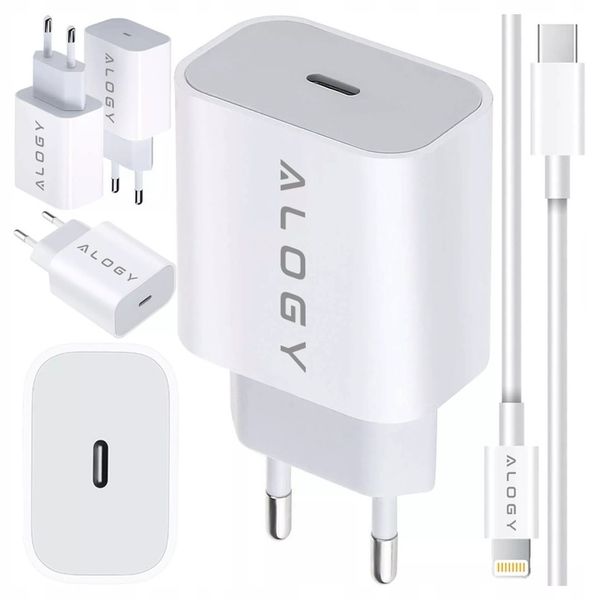 ŁADOWARKA SZYBKA USB C 20W +KABEL LIGHTNING DO IPHONE 12 13 14 PRO MAX PLUS zdjęcie 7