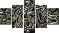 75CM 120 OBRAZ 5 ELEM NASZA ABSTRAKCJA ŚCIENNY DRUK