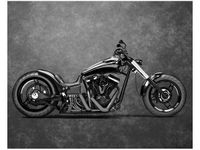 40X50CM CZARNY CHOPPER OBRAZ