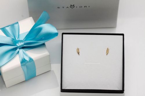 Złote kolczyki Staviori na Arena.pl