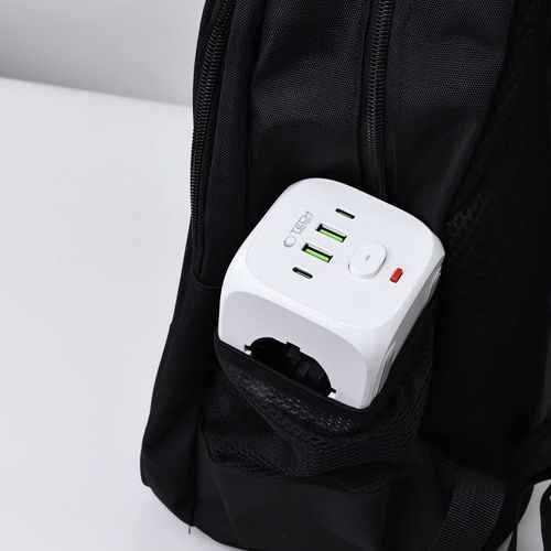 TECH-PROTECT PCL3X4 POWER SOCKET 2 USB & 2 TYPE-C & 3 SOCKET WHITE na Arena.pl