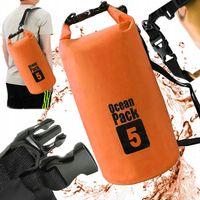 WOREK WODOODPORNY WODOSZCZELNY NA KAJAK TORBA PLECAK TURYSTYCZNY 5L