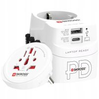 Adapter podróżny SKROSS SKR/1302474 Gniazda EU/FR/USA/UK/AU USB 45W