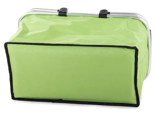 Koszyk piknikowy termiczny na piknik lub zakupy różne kolory do wyboru Rodzaj / wzór - Zielony na Arena.pl