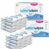 Chusteczki nawilżane WaterWipes BIO 24 x 60 99,9% wody dla skóry delikatnej