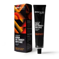 ZEW for men, Regenerujący krem do twarzy anti-age z czarną hubą i skwalanem do skóry tłustej, 50ml