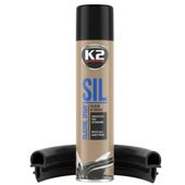 K2 SIL 300ml Silikon do uszczelek samochodowych w sprayu konserwuje chroni