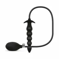 anal collection model 20 cm czarny - regulowany korek intymny z pompką