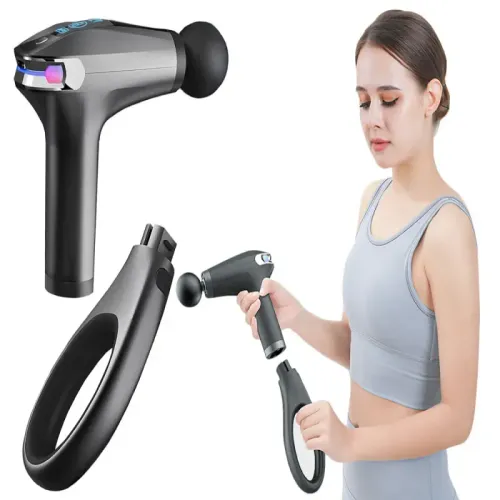 Pistolet do masażu pleców ciała nóg masażer przedłużka 4 końcówki na Arena.pl