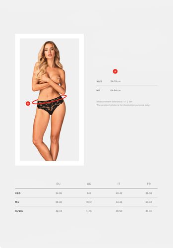 figi w kwiatowy koronkowy wzór. bielizna editya xs/s od marki obsessive. na Arena.pl