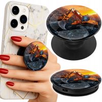 Uchwyt do telefonu Popsocket na palce/stojak KOPARKA MASZYNY BUDOWLANE