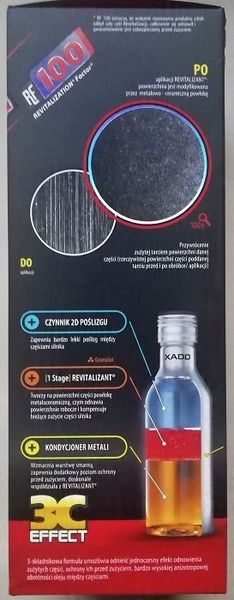XADO MAXIMUM 1 Stage 225ml RF=100 XA40212 zdjęcie 4