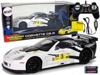 Auto Sportowe Wyścigowe R/C 118 Corvette C6.R Biały 2.4 G Światła