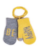 Rękawiczki chłopięce jednopalczaste BE HAPPY 14 YOCLUB