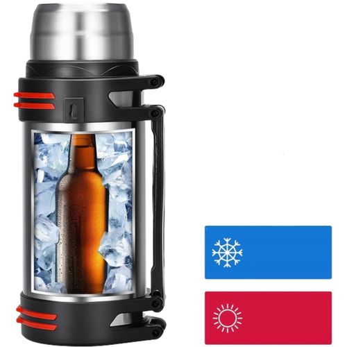 DUŻY TERMOS TURYSTYCZNY 2,6L KUBEK TERMICZNY STAL na Arena.pl