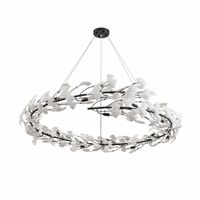 Lampa wisząca BOTANIKA 150 cm - czarna, G9, regulowana, designerska